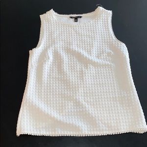 Banana Republic Women's White Sleeveless Blouse